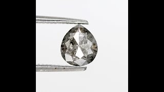 0.61 ct faceted pear shape  salt and pepper diamond loose available at wholesale price ,