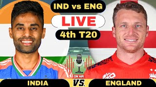 Live India vs England, 4th T20 Match | IND vs ENG Live Score and Commentary 2025