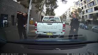 Sydney Council rangers reverse into vehicle and don't leave details