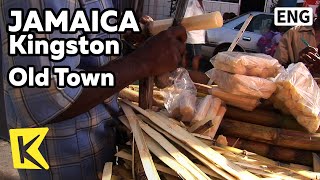 【K】Jamaica Travel-Kingston[자메이카 여행-킹스턴]구시가지 노점의 사탕수수와 코코넛 주스/Old Town/Vendor/Sugarcane/Coconut Juice