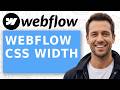How to Webflow CSS Width, Max-Width and Min-Width explained - Tutorial 2020