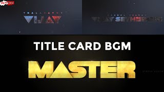 Master BGMs | Master TITLE CARD BGM | Master Vijay TITLE CARD BGM | Master Mass BGMs | Anirudh BGMs