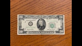 1950 $20 Bill given in change!