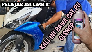 BEKAS CRASH,BEKAS CAT PILOK !!! Sekarang minta pakai cat PU,Tapi bajed pelajar,piye iki lurr