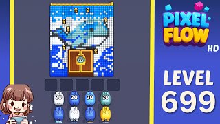 Pixel Flow Level 699 Solution Walkthrough