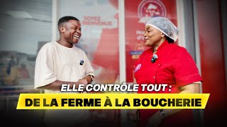 Elle contrôle tout : De la ferme à la boucherie .