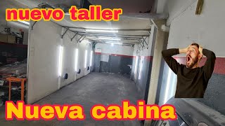 taller nuevo y armando la cabina de pintura