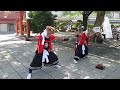 二子鬼剣舞　宙返り 　ふるさと芸能まつり　2015　chyuugaeri by futago onikenbai in the furusato geinou matsuri