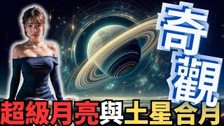 2024中秋節的超級月亮！罕見天文奇觀千年一遇、超級月亮與土星合月！今年唯一的天文大賞