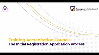 The Initial Registration Application Process