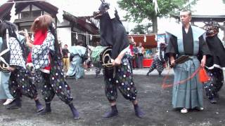 皆野町・椋神社の獅子舞　天狗拍子　2/3　2010年10月8日