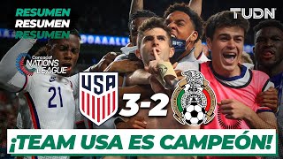 Resumen y goles | Estados Unidos 3-2 México | CONCACAF Nations League - Final | TUDN