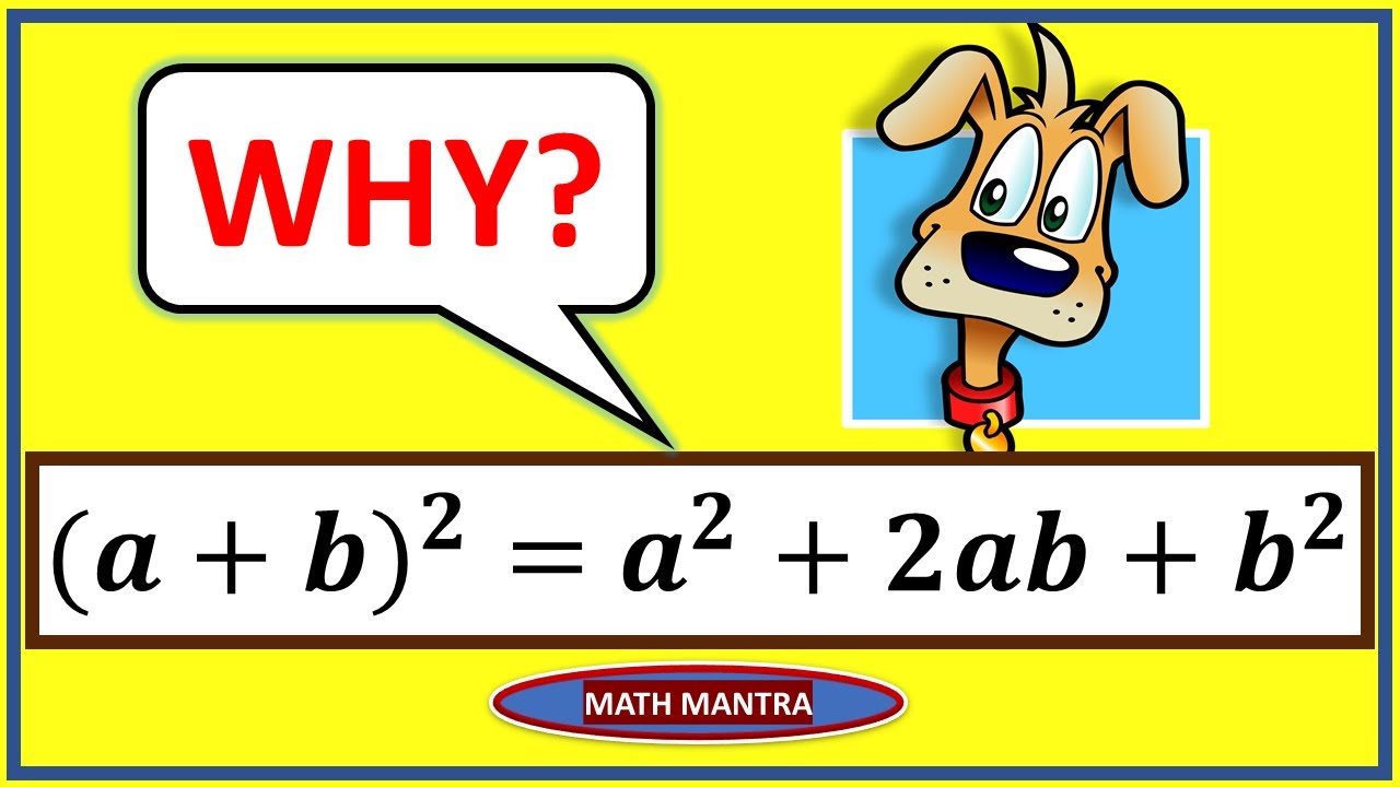 (a+b)2 = A2 +2ab + B2 But WHY? Proof That (a+b)2 = A2 +2ab + B2 ...