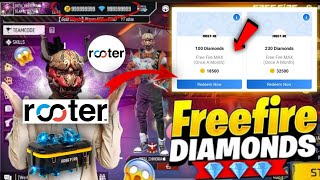 How To Use Rooter App For Free Fire Diamonds | Rooter App Se Diamond Kaise Le | Rooter New Trick