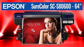 Epson SureColor SC-S80600, 10 colour solvent printer for advertising signage and display graphics.