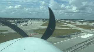 Landing runway 28L at Palm Beach International Airport (KPBI/PBI)