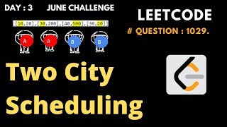 Two City Scheduling | Leetcode Day: 3 | Medium Question | Greedy Algorithm