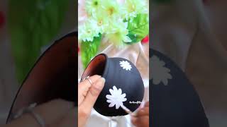 Painting on old pot😍 #paintingideas#youtubeshorts#viralvideo