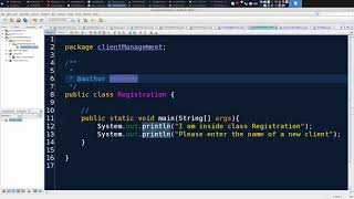Java Chunk 1, Module 1, Exercise 2: Comments