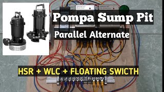 Sump Pump - Alternate Parallel Sump Pit Pump with HSR + WLC + Floating switch