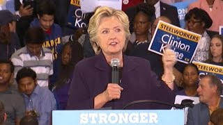 Hillary Clinton talks debate, hits Trump on taxes at Detroit rally