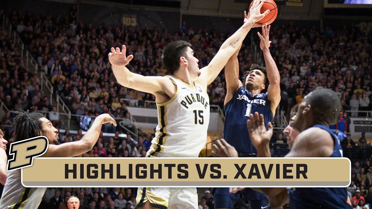 Xavier At Purdue | Highlights | Big Ten Men's Basketball | Nov. 13 ...