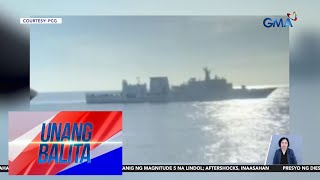 2 barko ng China Coast Guard na nasa karagatan ng Pangasinan, itinaboy ng... | Unang Balita