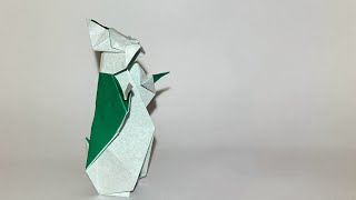 【折り紙】うさぎの折り方　Origami Rabbit