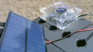 Solar Powering 12VDC Fans! (solar panel sizing and hookup) - Easy DIY