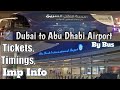 Dubai to Abu Dhabi Airport by Bus | Wizz Air Terminal and Boarding | Al Dhabi Lounge at Airport |