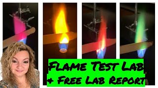 Flame Test Lab | Chemistry Flame Test Experiment | Free Lab Report