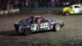 Schomberg, Ontario Demolition Derby 2019 mini conci heat