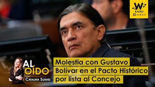 Molestia con Gustavo Bolívar en el Pacto Histórico por lista al Concejo