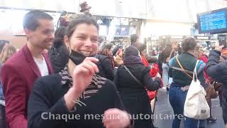 Le Retour ! "DANSER ENCORE" - Flashmob - Gare de l'Est - 8 Avril 2021