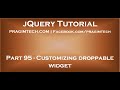 Customizing droppable widget