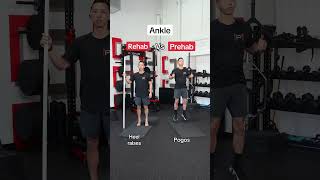 Ankle strengthening: rehab vs prehab exercises