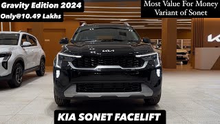 New Kia Sonet Gravity Edition 2024 Petrol MT | MOST VALUE FOR MONEY VARIANT | Full review 😍🔥