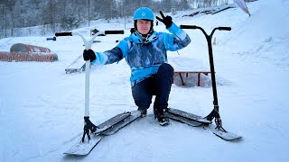 ТРЮКИ на СНЕЖНОМ САМОКАТЕ | Eretic Snowscoot