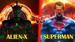 BEN 10 ALIEN X VS SUPERMAN WHO WILL WON IN TELUGU || DEGREE BOY || IN TELUGU #degreeboy #marvel