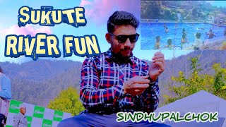 SUKUTE RIVER FUN | SINDHUPALCHOK After Lon time @KrishnaThapaVlogs With Teams #vlog #subscribe .