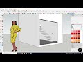 sketchup 3d_membuat tempat usaha boutique part1
