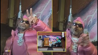 Jim Jones Raps Cam'ron Diss Song In Front Of Bloodshed's Mural In Harlem 'Real King Of Harlem Capo'