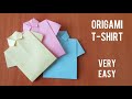 How to Make Paper T-Shirt - DIY Origami Paper Crafts