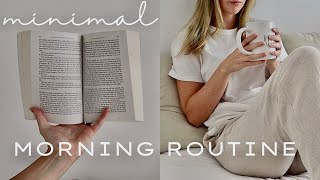 MINIMALIST MORNING ROUTINE ☕️ Intentional Healthy Habits to Nourish Your Mind + Body + Soul