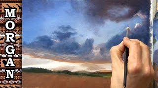 How to Paint Clouds Tutorial - speed painting - Jason Morgan Art