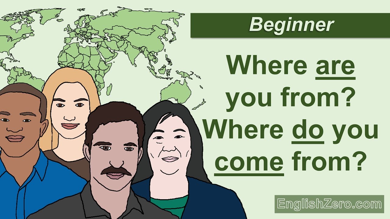 Where Are You From? Where Do You Come From? English Lesson - YouTube