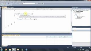 Visual C# | Try..Catch Statement | Tutorial #3