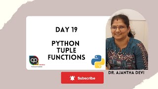 Day 19 Python Tuple Functions | Tuple Operations | Built-in Tuple Functions