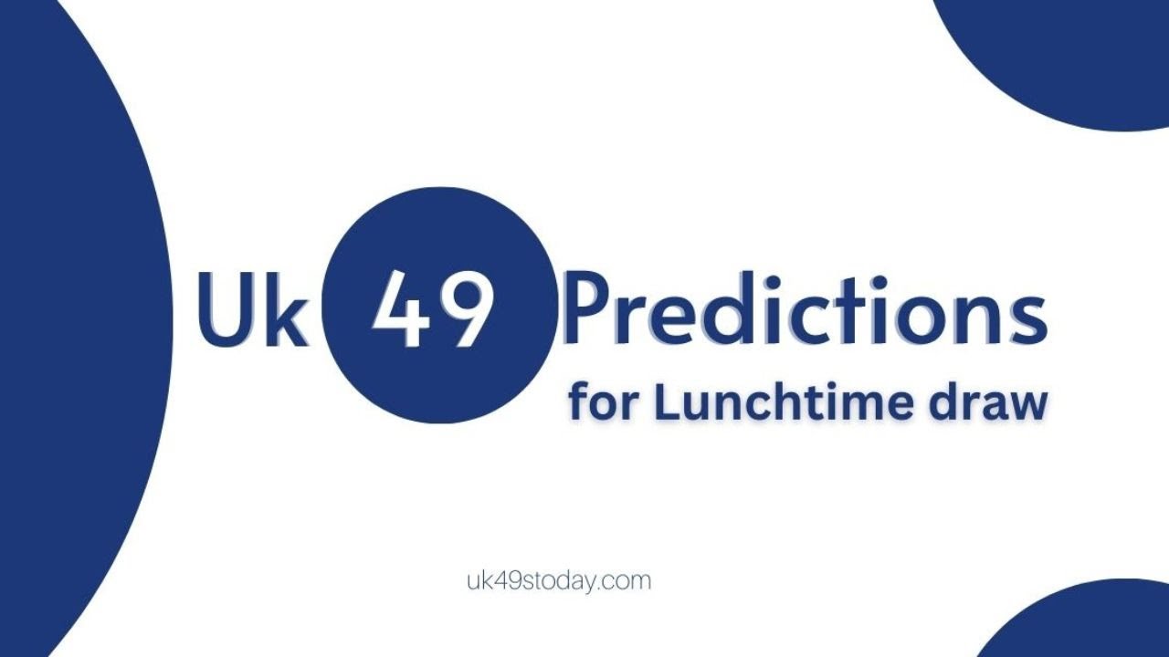 Uk49s Lunchtime Predictions For Today - YouTube