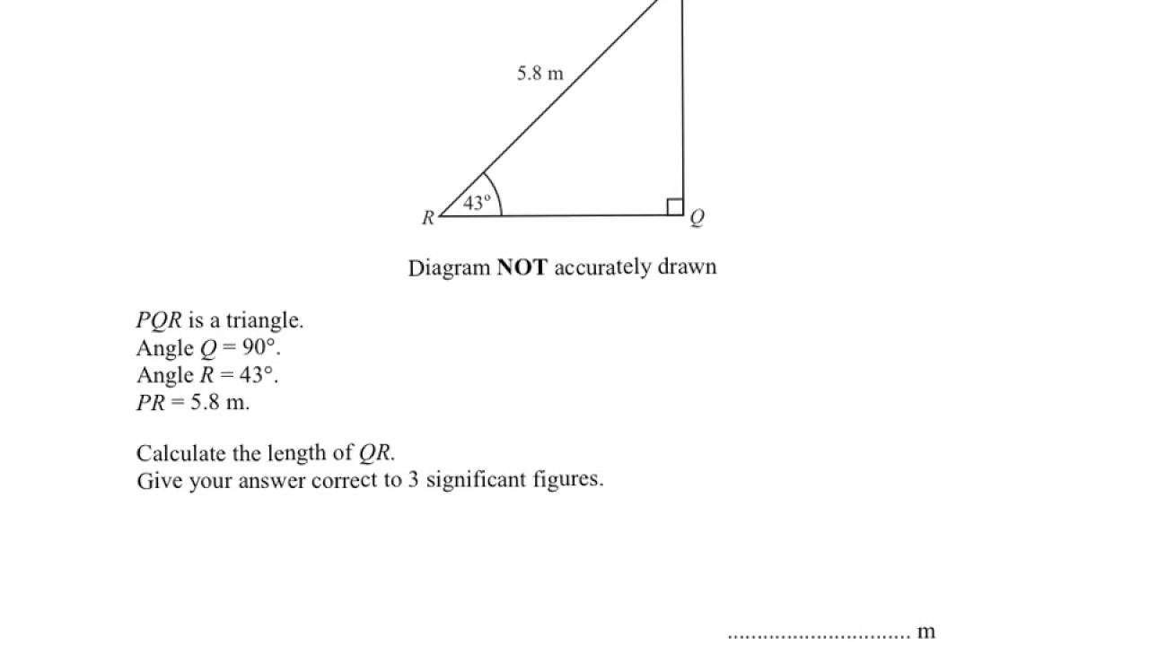 Edexcel GCSE Maths Trigonometry Answers - YouTube